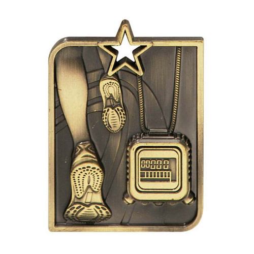 Rectangle Medal Athletics Gold