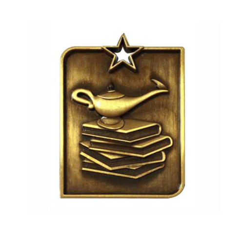 Rectangle Medal Knowledge Gold