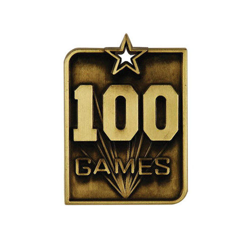 Rectangle Series 100 Games Medal