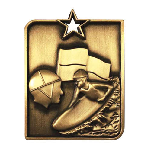 Rectangle Series Lifesaving Medal Gold