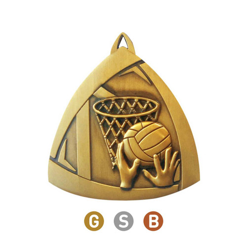 Triangle Series Netball Medal