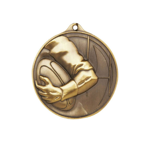 Alpha Series Rugby Medal Gold