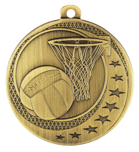 Wayfare Series Netball Medal Gold