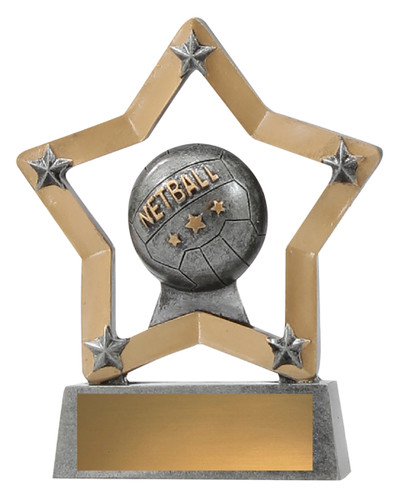 Mini Star Netball Trophy 130mm