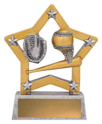 Mini Star Baseball Softball Trophy 130mm 12933