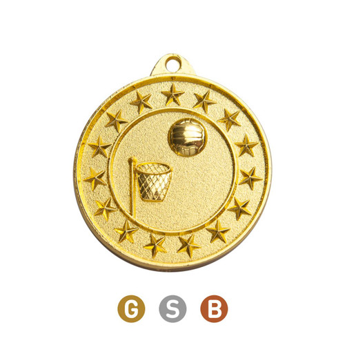 Shooting Star Netball Medal