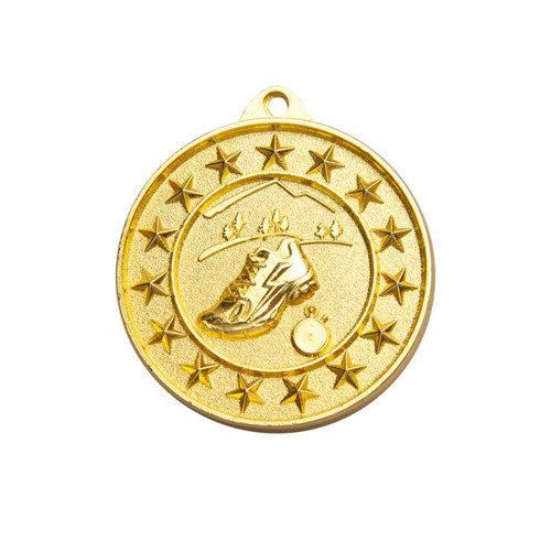 Shooting Star Cross Country Medal Gold