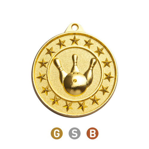 Shooting Star Ten Pin Bowling Medal