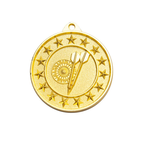 Shooting Star Series Darts Medal Gold