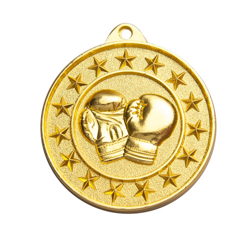 Shooting Star Boxing Medal Gold 1074-32G