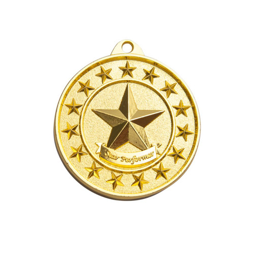 Shooting Star Medal Star Performer Gold