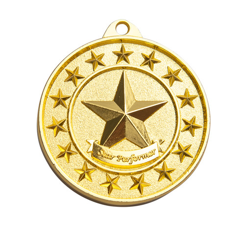 Shooting Star Medal Star Performer Gold 1074-37G