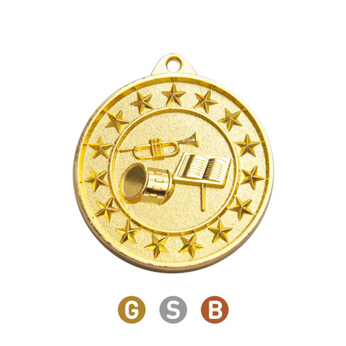 Shooting Star Series Band Music Medal