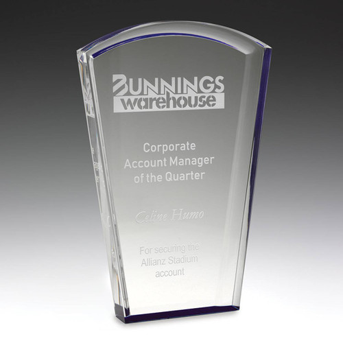 Solar Blue Acrylic Award