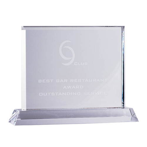 Clarity Series Crystal Rectangle 150mm
