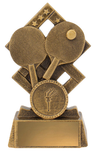 Double Diamond Series Table Tennis Trophy 120mm