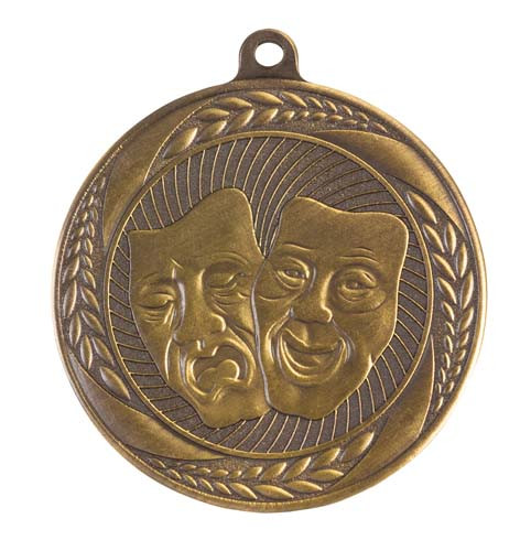 Linz Series Drama Medal Antique Gold MS4028G