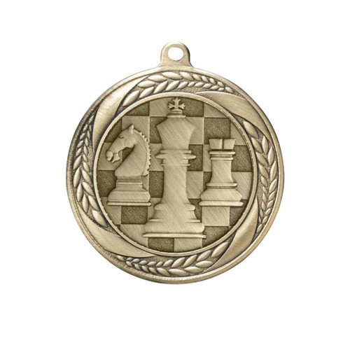 Linz Series Chess Medal Antique Gold