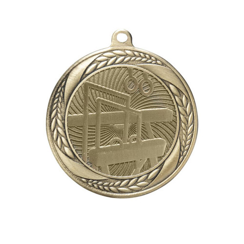 Linz Series Gymnastics Medal Antique Gold