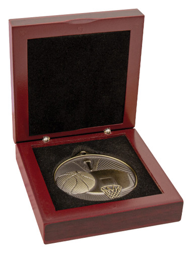 Premium timber medal box for 50mm 52mm