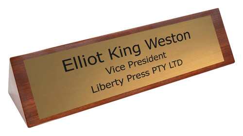 Timber Name Desk Bar LNB