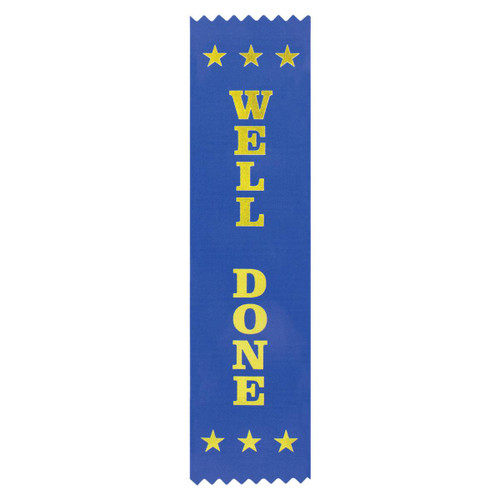 Well Done Place Ribbon Blue