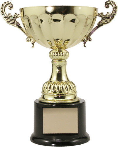 Metal cup and base Gold 220mm