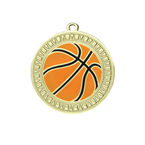 Spark Series Basketball Medal Shiny Gold