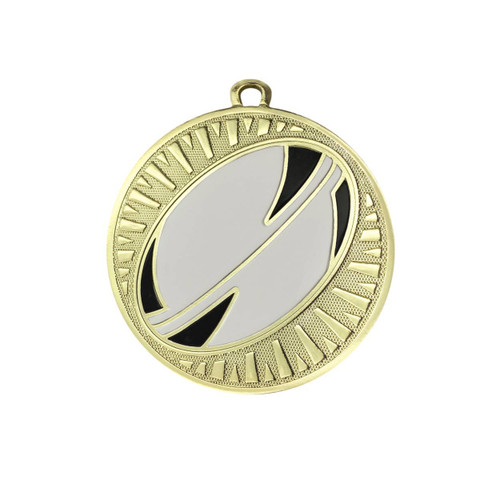 Spark Series Rugby Medal Shiny Gold