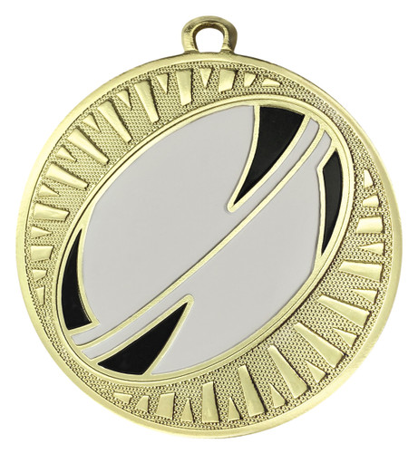 Spark Series Rugby Medal Shiny Gold