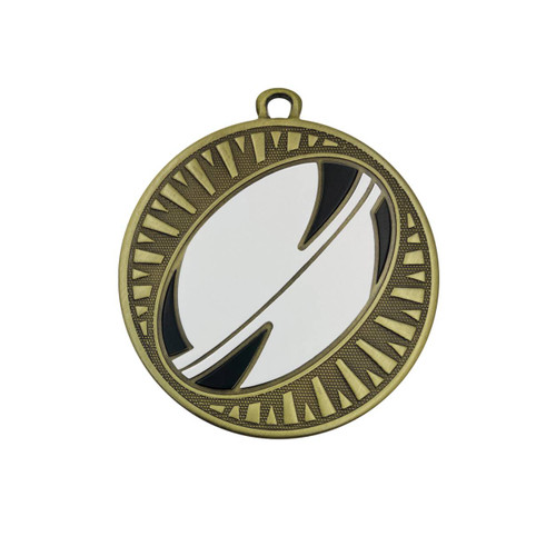 Spark Series Rugby Medal Antique Gold