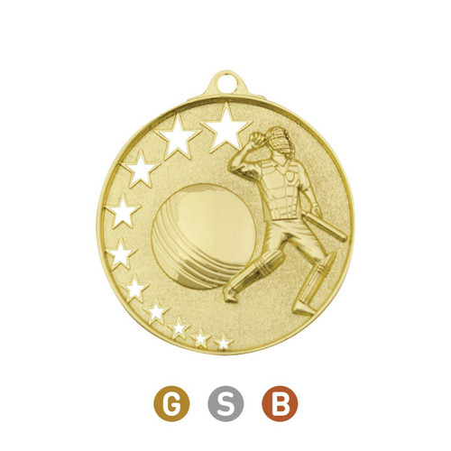 Hollow Star Series Cricket Medal