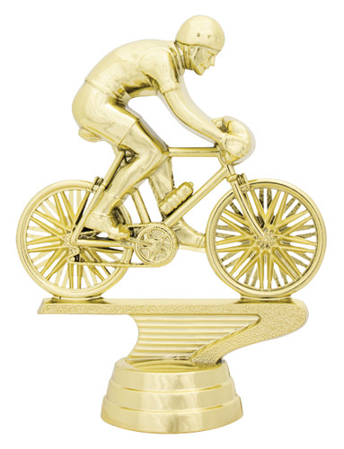 Male Cycling Road Race Figure on base Trophy