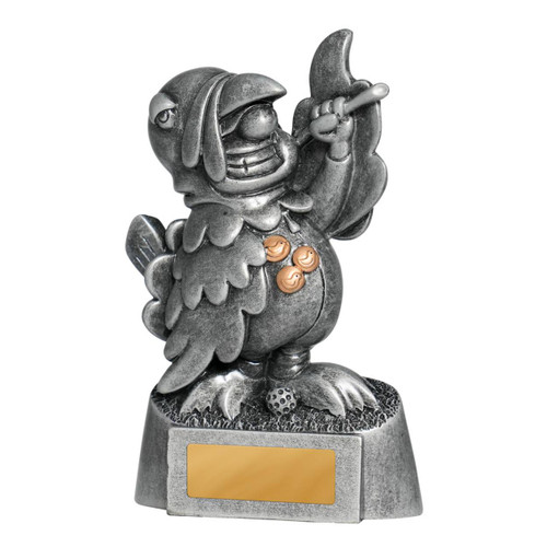 Turkey Golf Character Novelty Trophy