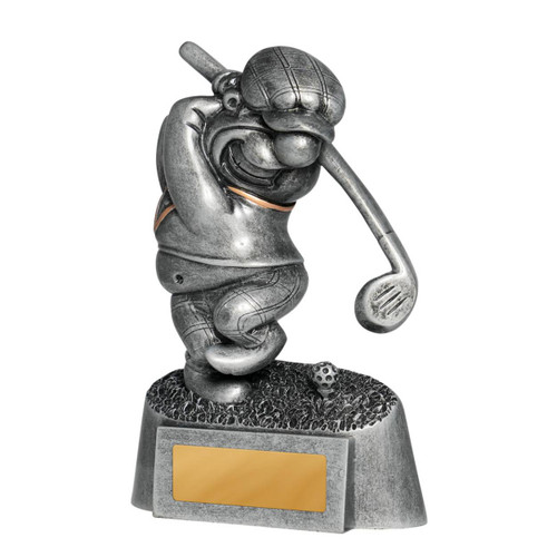 Longest Drive Golf Character Novelty Trophy