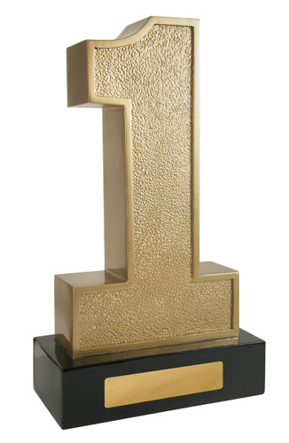1st Place Achievement Trophy Antique Gold 250mm 882-1