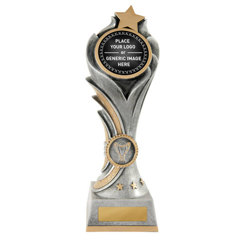 Flame Tower Trophy with Insert or Logo 200mm