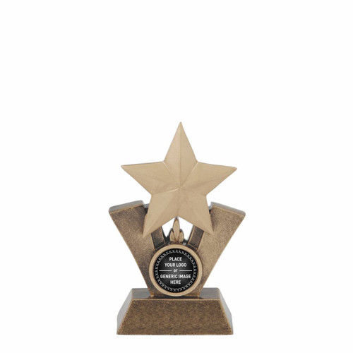 Star Holder Trophy with Insert or Logo 130mm