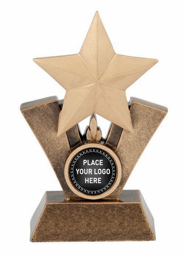 Star Holder Trophy with logo 130mm