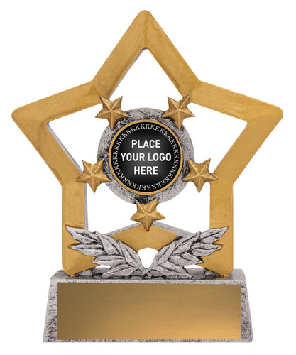 Mini Star Holder Trophy with logo 25mm insert
