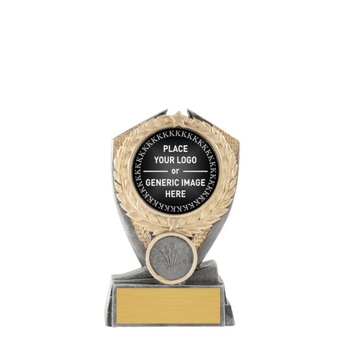 Hero Shield Holder Trophy with Insert or Logo 125mm