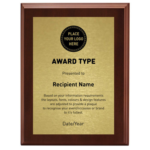 Timber Veneer Plaque Walnut Printed