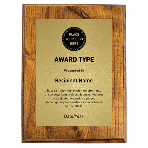 Artisan Walnut Plaque Printed