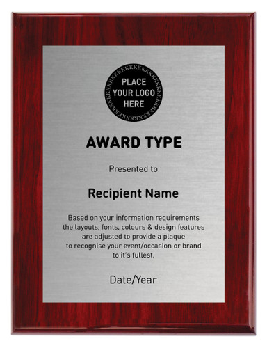 Premium Plaque Rosewood Printed