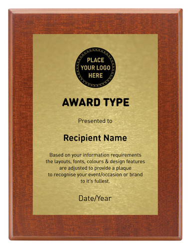 Craftsman Plaque Walnut Printed