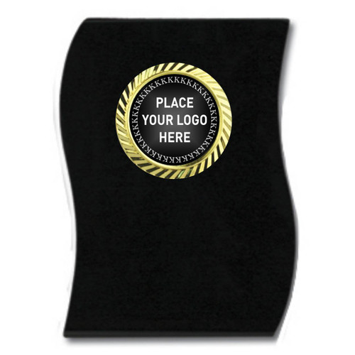 Summit Series Black Ribbon Large Trophy Gold Holder