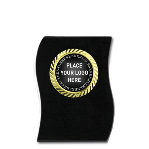 Summit Series Black Ribbon Small Trophy Gold Holder