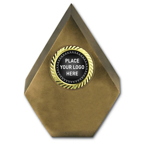 Summit Series Gold Arrowhead Large Trophy Gold Holder
