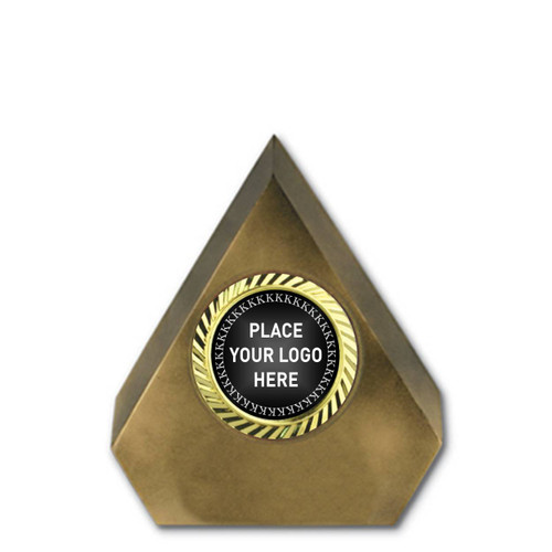 Summit Series Gold Arrowhead Small Trophy Gold Holder