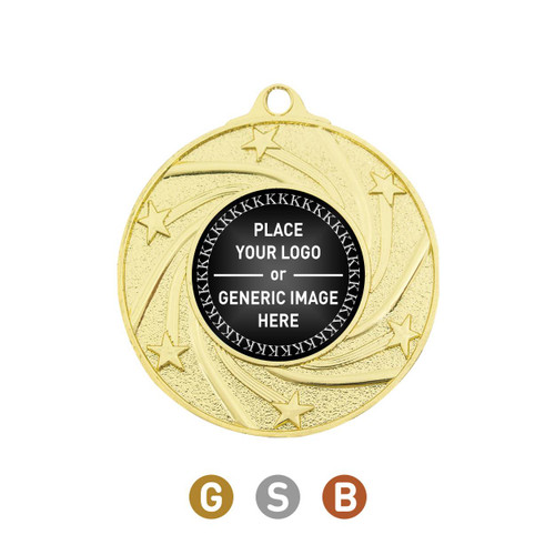 Shiny Eco Stars Insert Medal